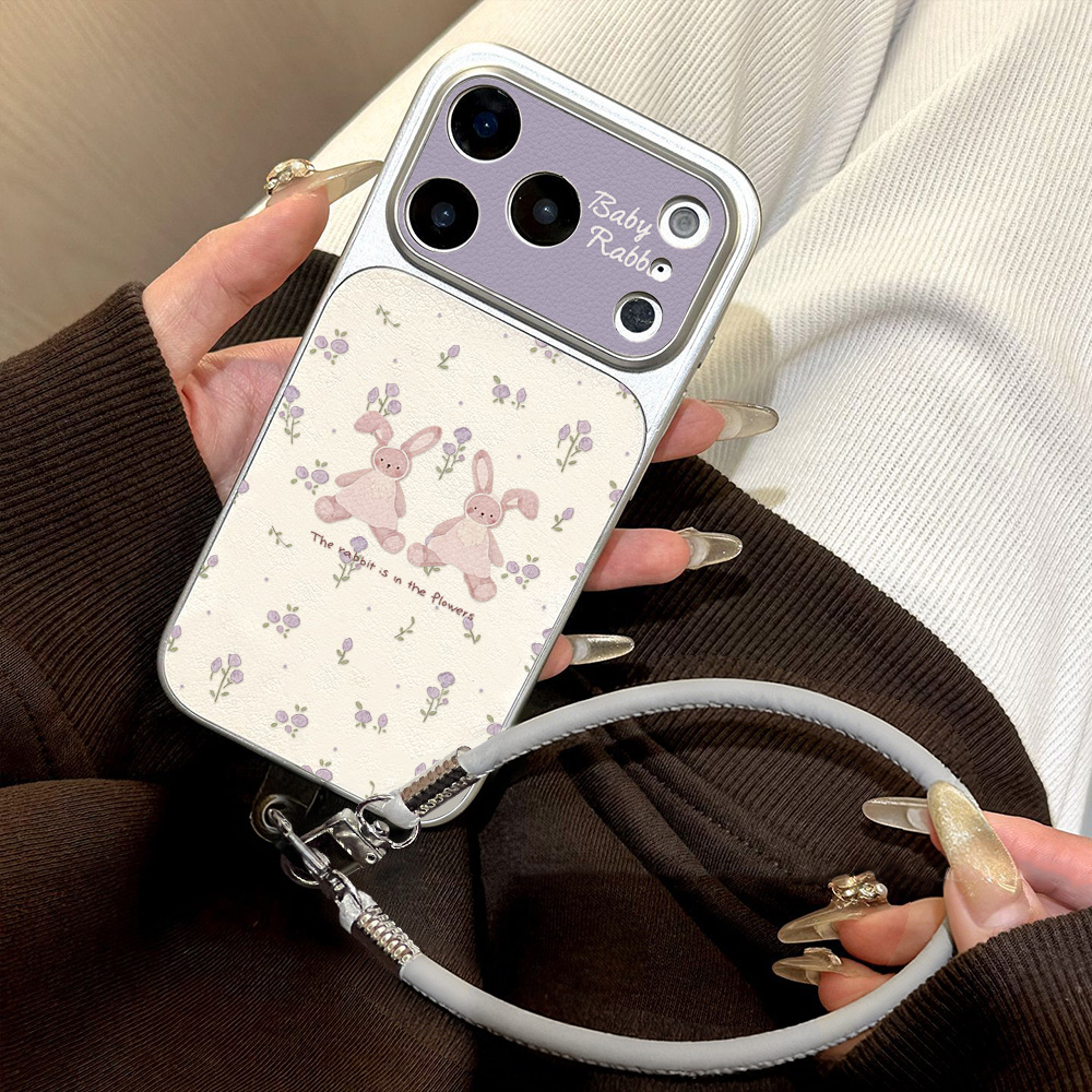 Phone Cases Cute Iphone 14 - Cute Rubbit PU Leather Phone Cases