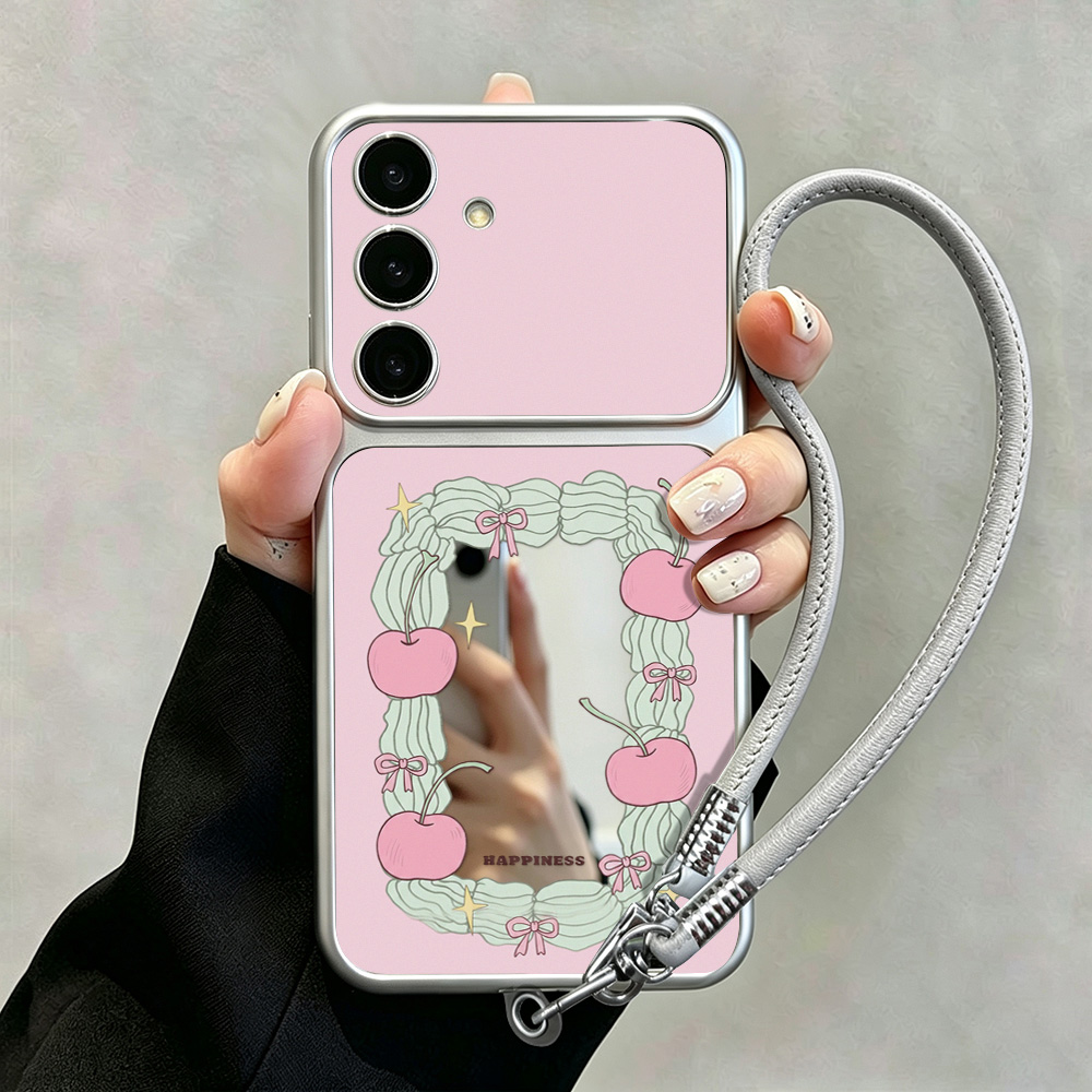 Phone Cases Samsung S25 - Make Up Mirror Phone Case For
