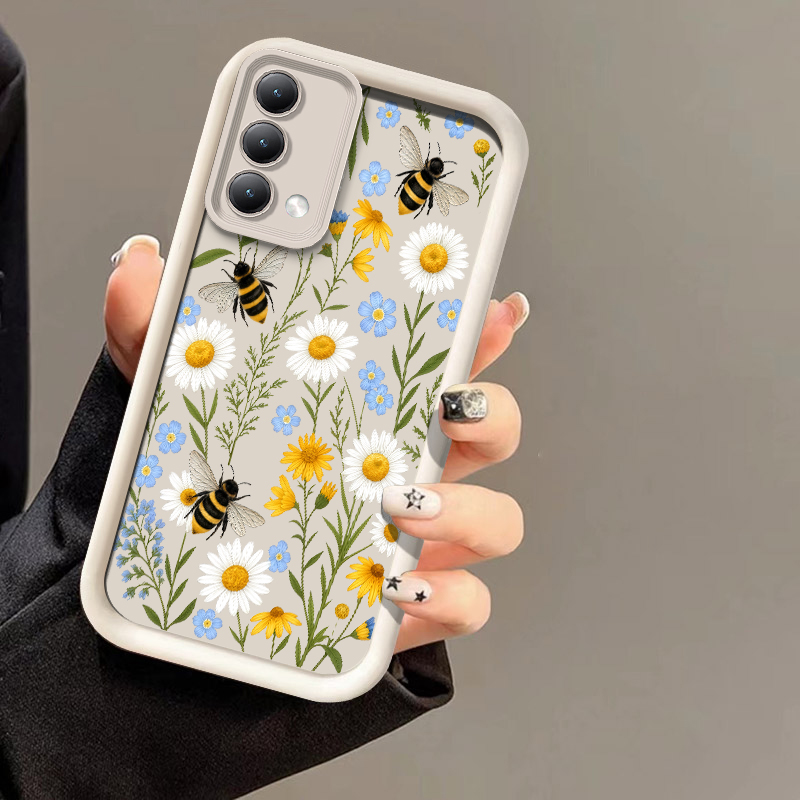 Phone Cases Oppo - Cute Honeybee Flower Pattern Phone Case