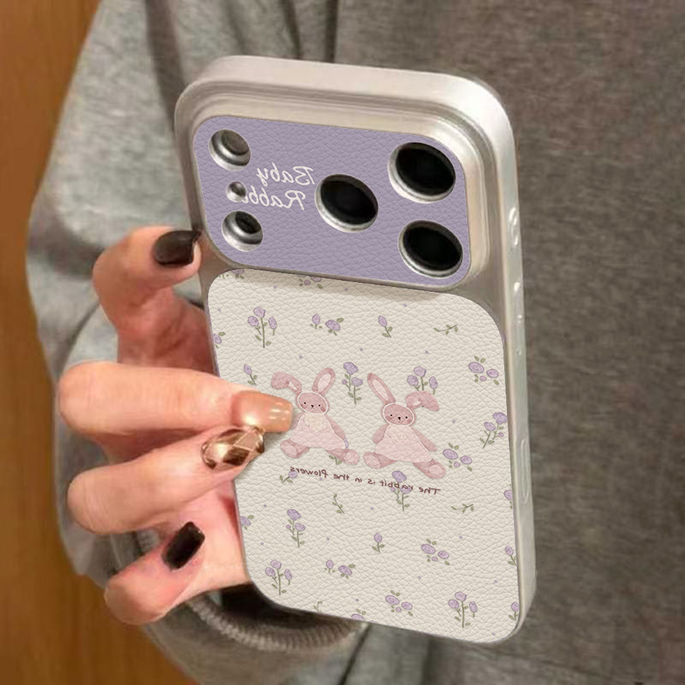 Cute Rubbit PU Leather Phone C - Phone Cases Cute Iphone 14 ulasan dan harga