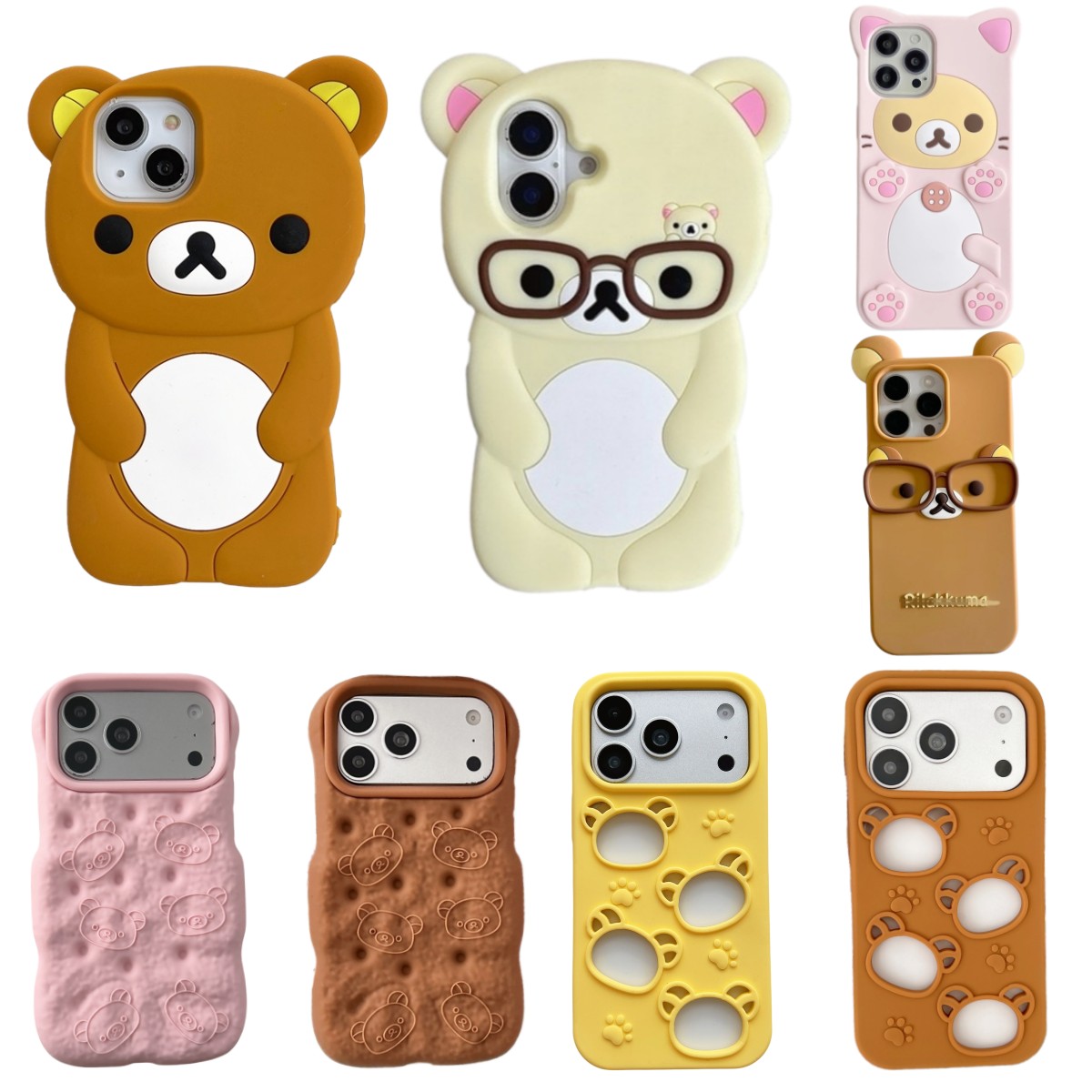 So Cute 3D Cartoon Teddy Bear  - Phone Cases Cute Iphone 14 ulasan dan harga