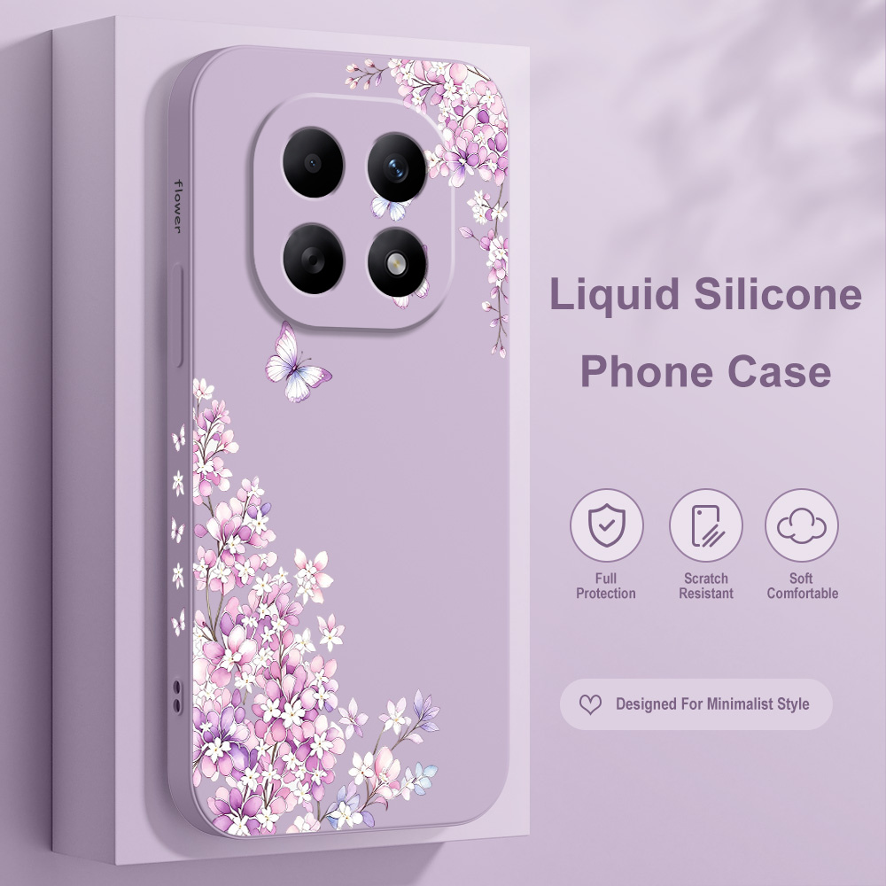 Violet Floral Phone Case For X - Xiaomi Redmi Note 13 ulasan dan harga
