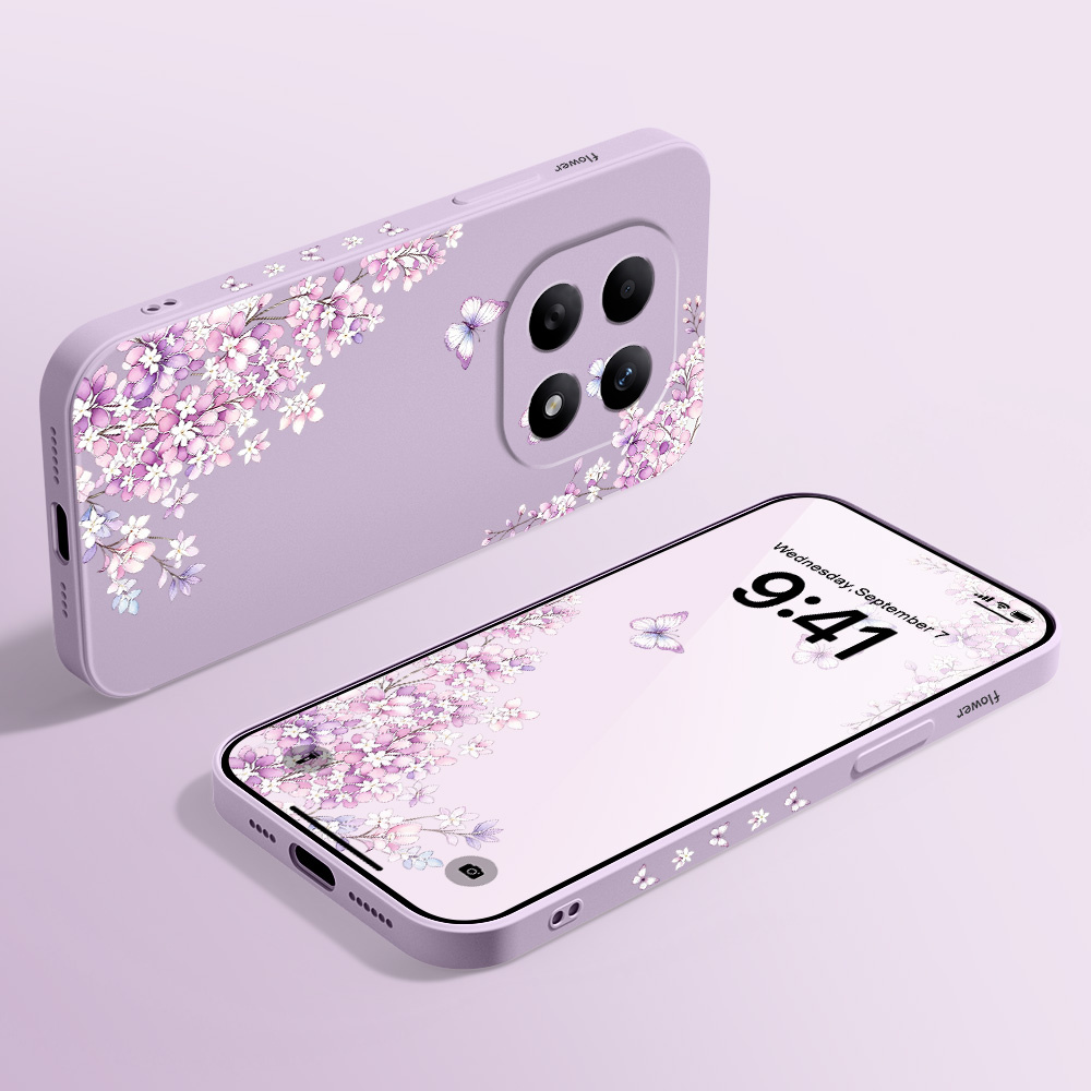 Violet Floral Phone Case For X - Xiaomi Redmi Note 13 ulasan dan harga