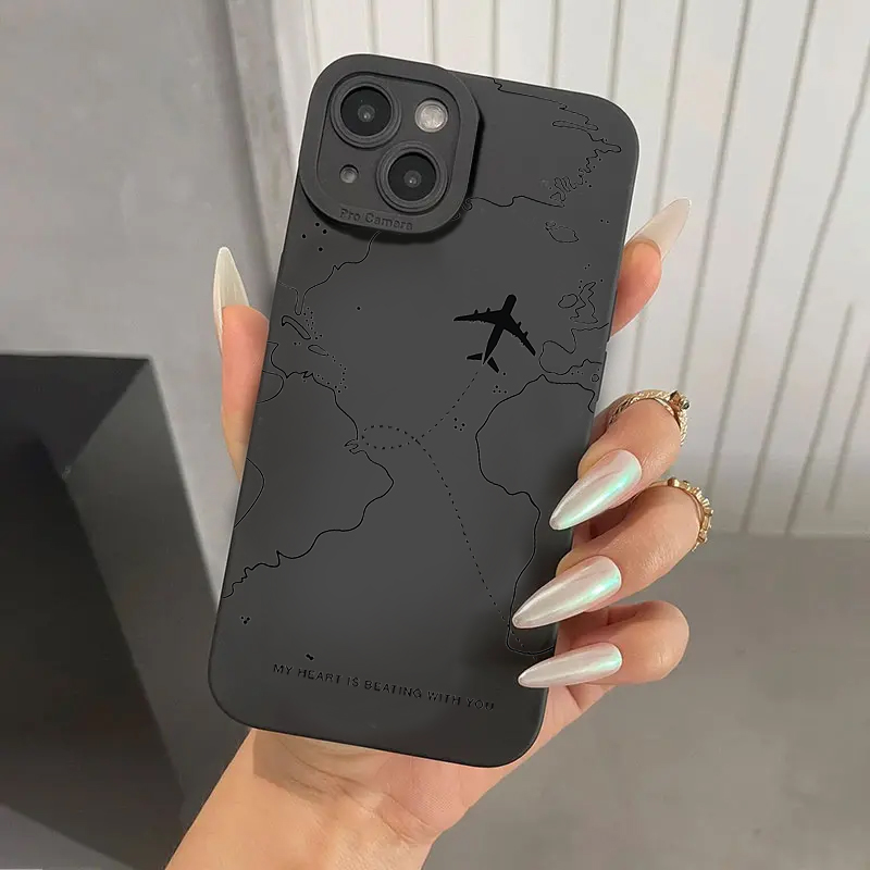 Travel-nspired Airplane Route  - Phone Cases Samsung S25 ulasan dan harga