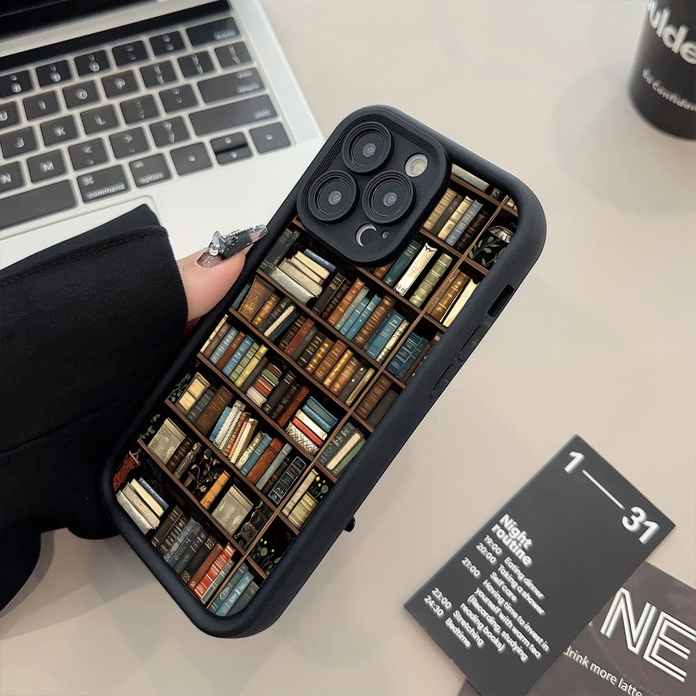 Book Shelf Creative Pattern Ph - Phone Cases For Iphone 15 ulasan dan harga