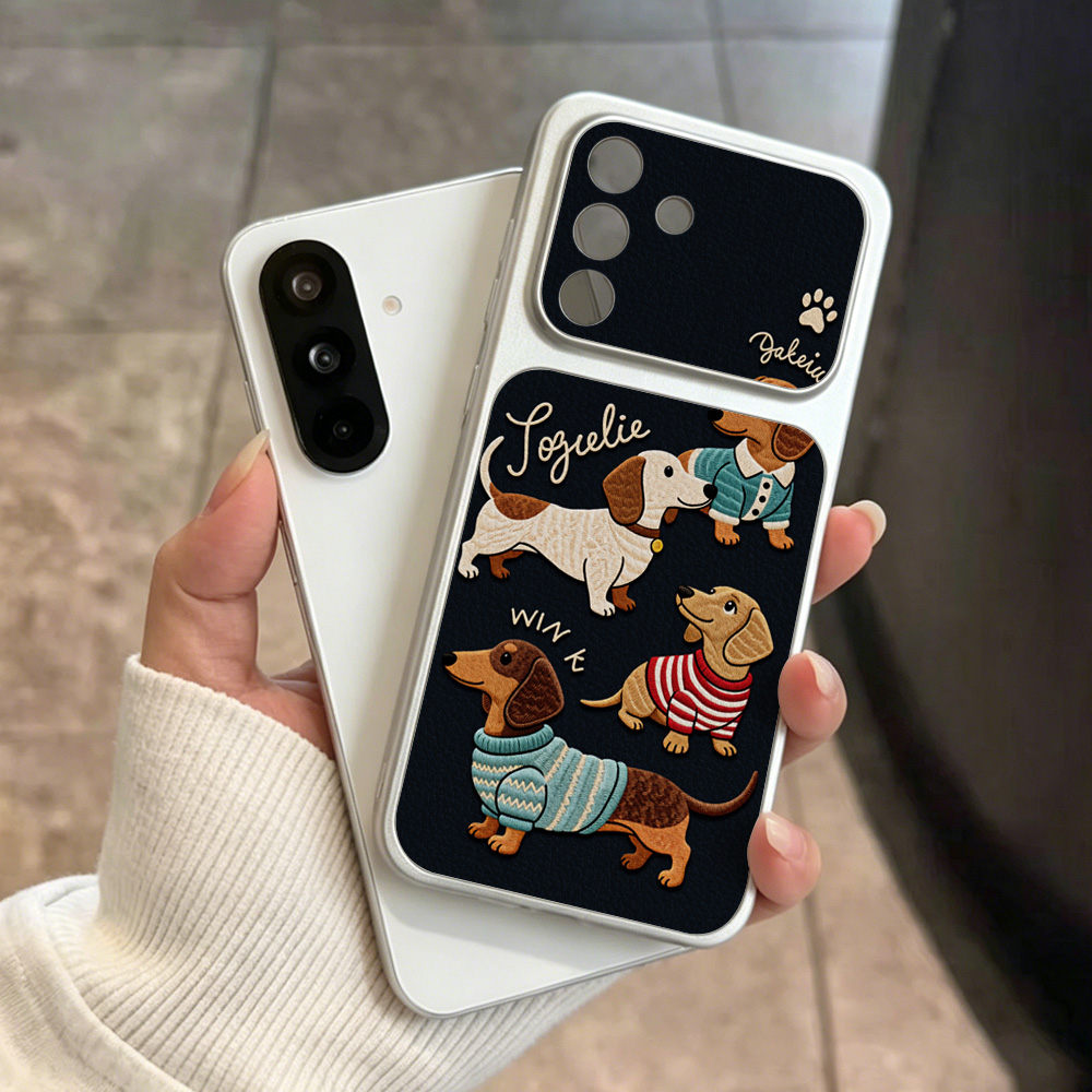 Cartoon Dachshund Phone Case F - Phone Cases Leather ulasan dan harga