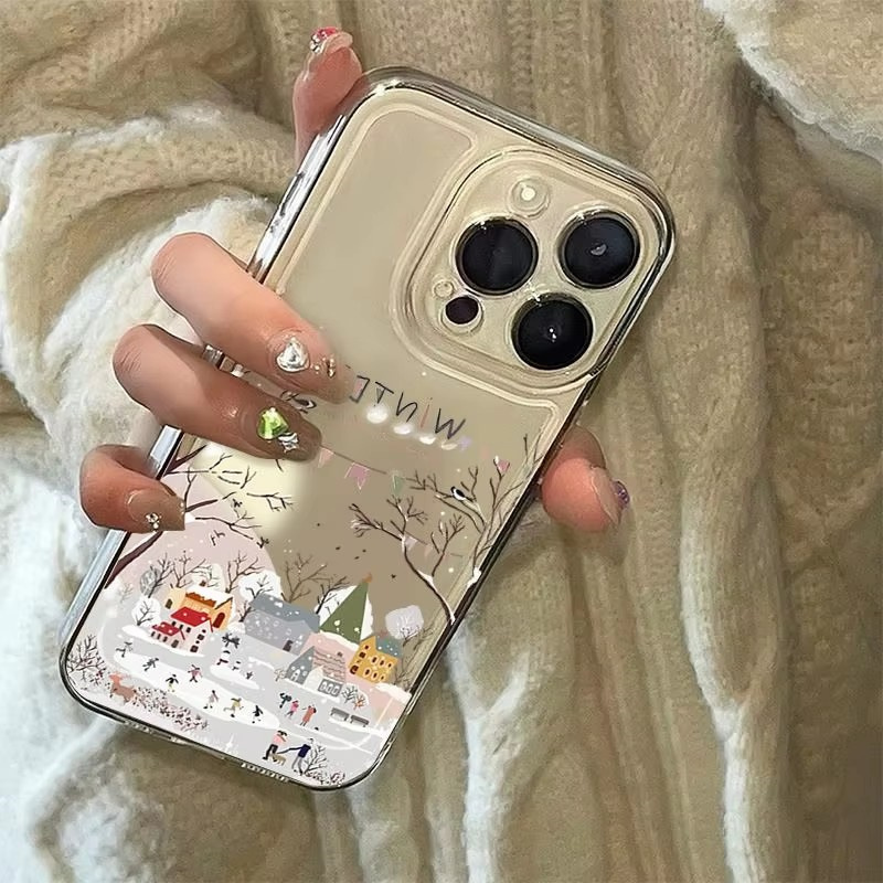 Beautiful Winter Snow Phone Ca - Phone Cases For Samsung S21 5G ulasan dan harga