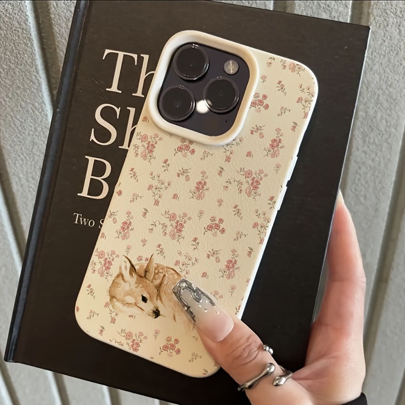 Cute Deer Full Floral Pattern  - Phone Cases Cute Iphone 14 ulasan dan harga