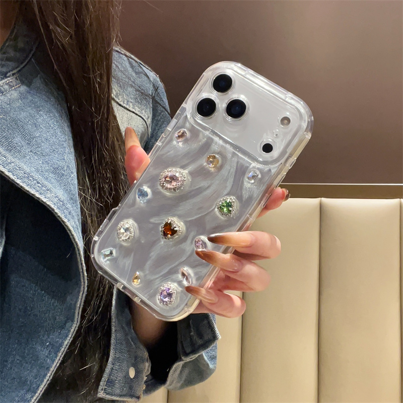 Korean Color Gemstones Resin C - Phone Cases Cute Iphone 14 ulasan dan harga
