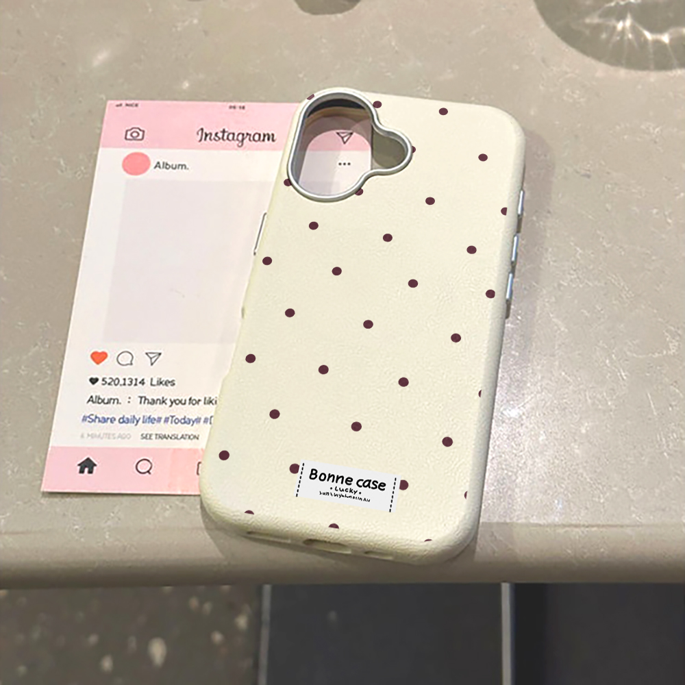 Creative Unique Polka Dot Phon - Phone Cases Leather ulasan dan harga