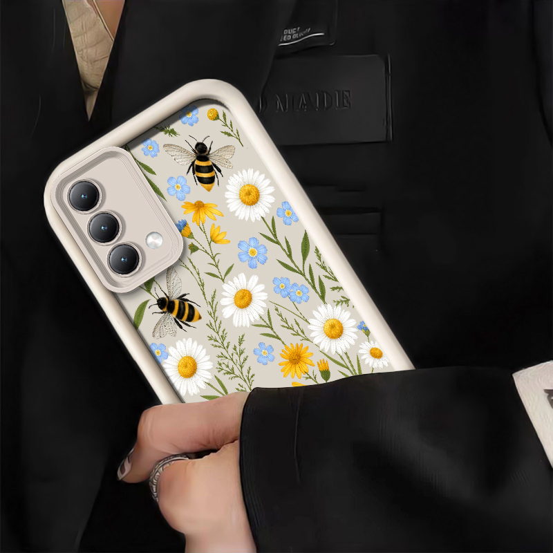 Cute Honeybee Flower Pattern P - Phone Cases Oppo ulasan dan harga