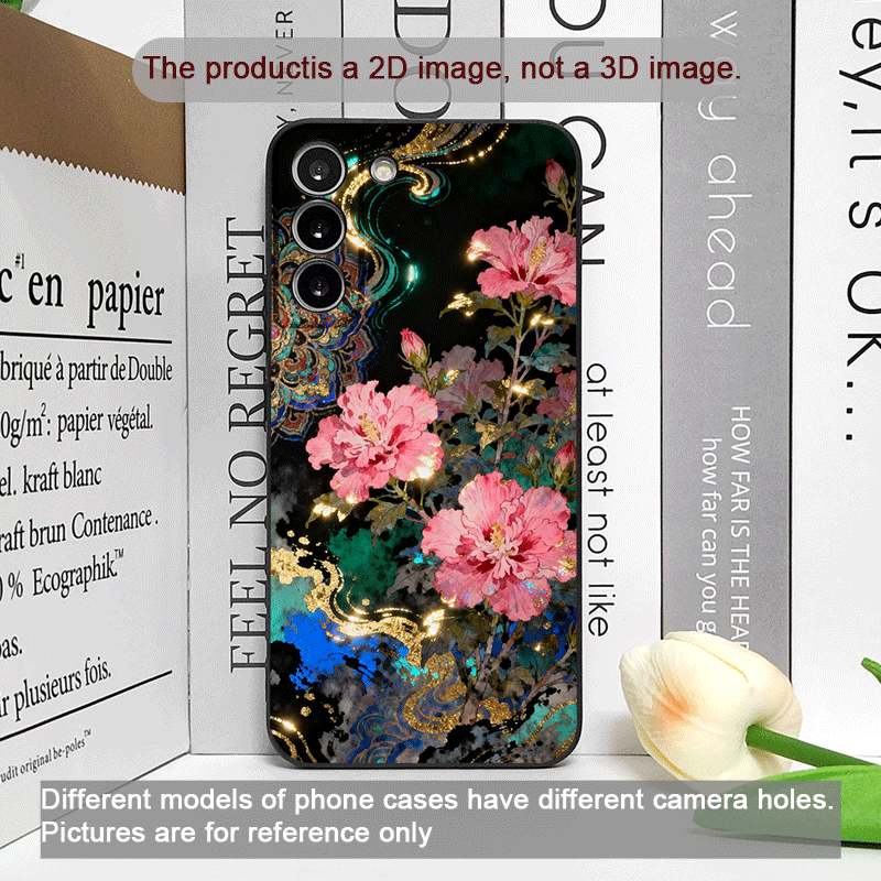 Retro Flower Hibiscus Golden I - Phone Cases Oppo ulasan dan harga