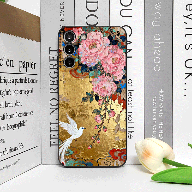 Retro Flower Hibiscus Golden I - Phone Cases Oppo ulasan dan harga
