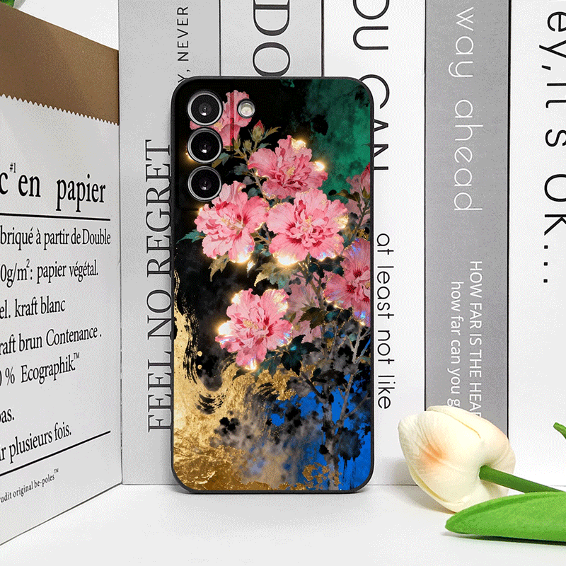 Retro Flower Hibiscus Golden I - Phone Cases Oppo ulasan dan harga