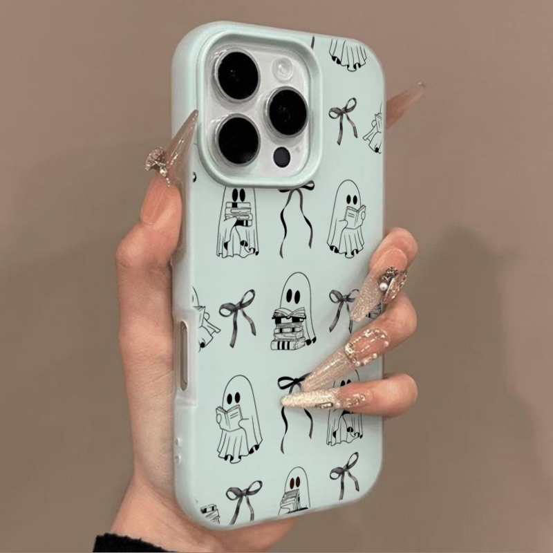 Cute Halloween Book Ghost Bow  - Phone Cases Cute Iphone 14 ulasan dan harga