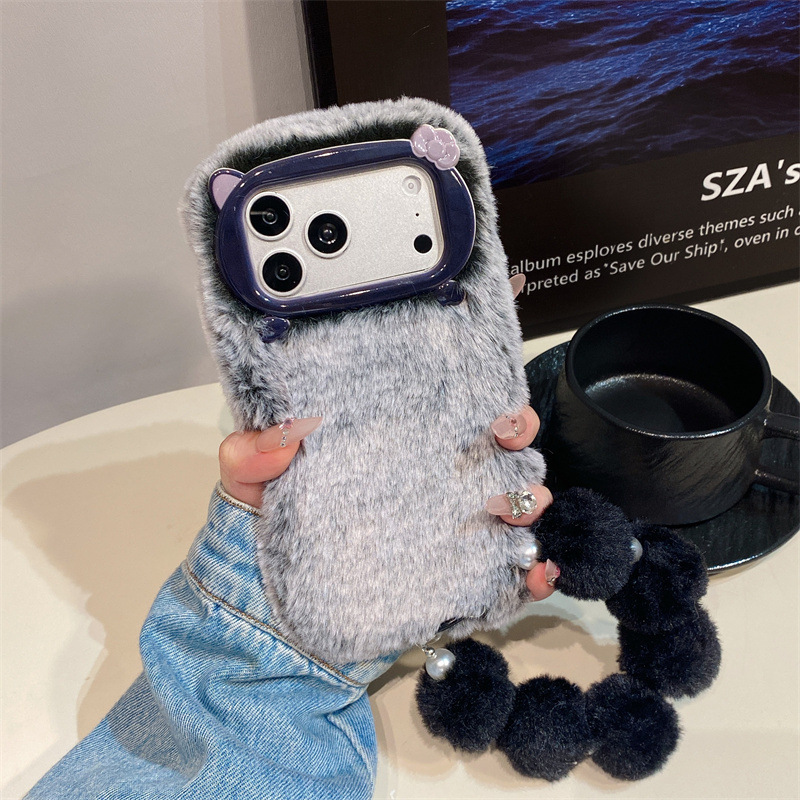Luxury Solid Colors Furry Plus - Phone Cases For Iphone 15 ulasan dan harga