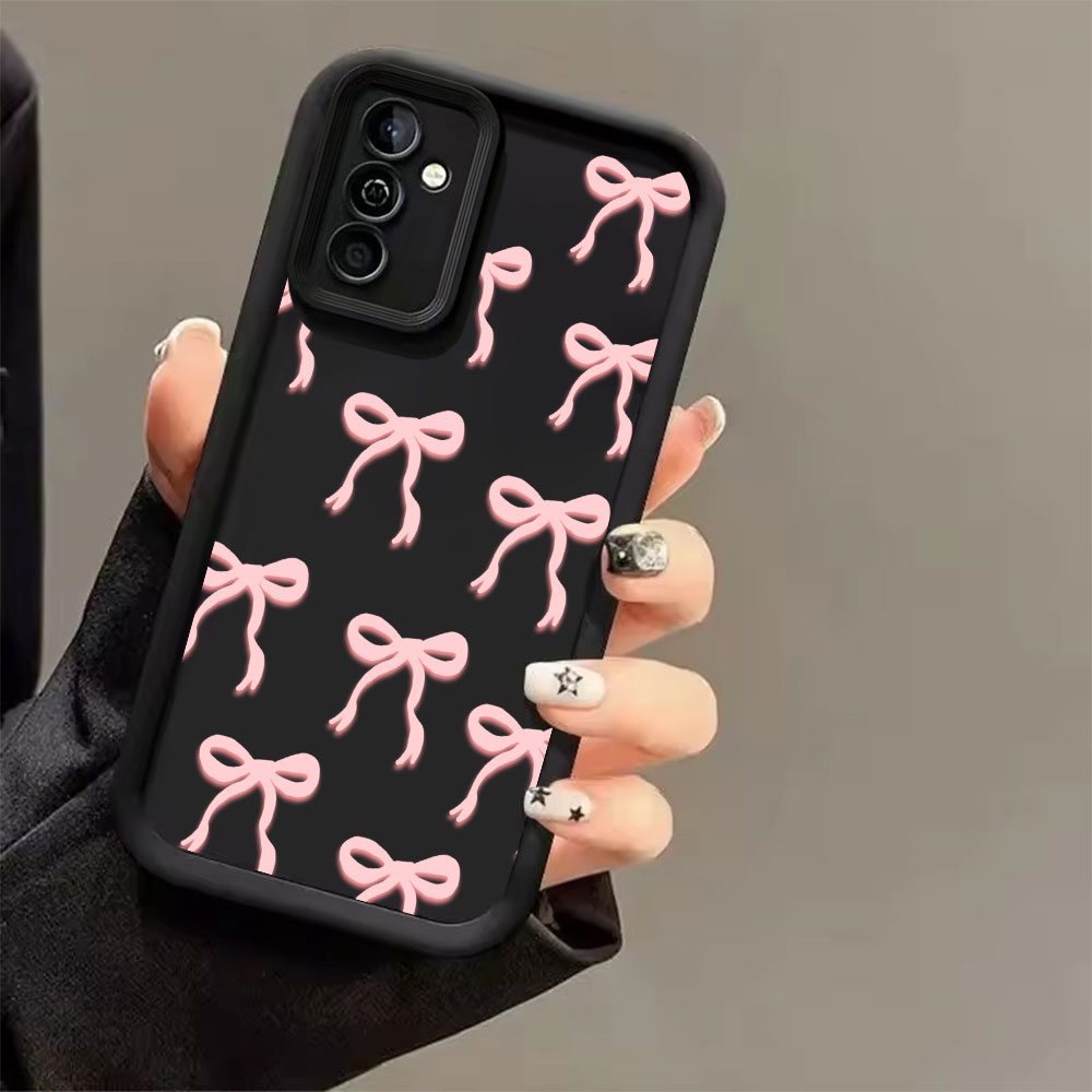 Pink Bow Print Soft TPU Phone  - Phone Cases For Samsung S21 5G ulasan dan harga