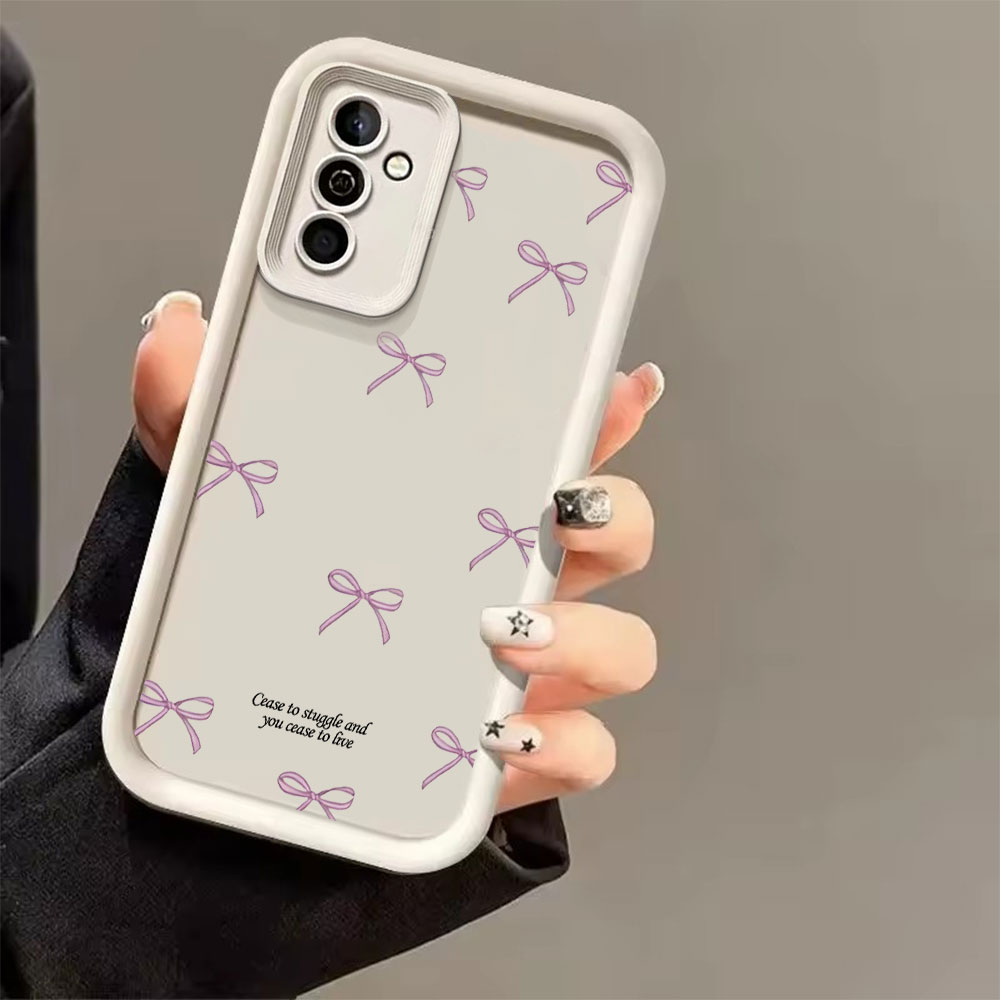 Pink Bow Print Soft TPU Phone  - Phone Cases For Samsung S21 5G ulasan dan harga