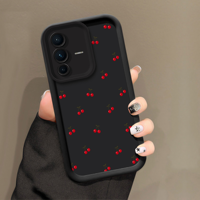 Bow Cherry Pattern Phone Case  - Vivo V40 ulasan dan harga