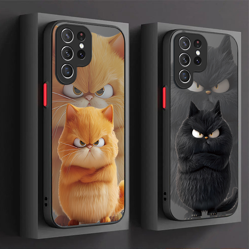 Angry Cat Couple Style Case fo - Phone Cases For Samsung S21 5G ulasan dan harga