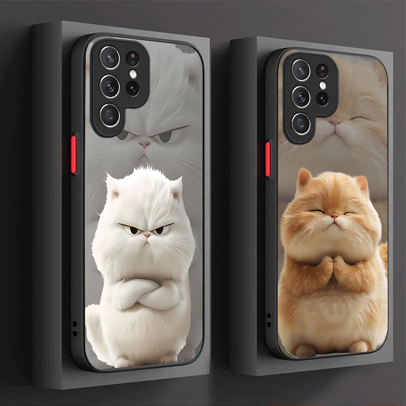 Angry Cat Couple Style Case fo - Phone Cases For Samsung S21 5G ulasan dan harga