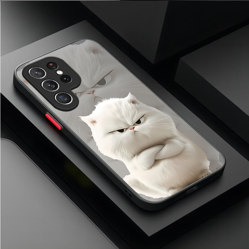 Angry Cat Couple Style Case fo - Phone Cases For Samsung S21 5G ulasan dan harga