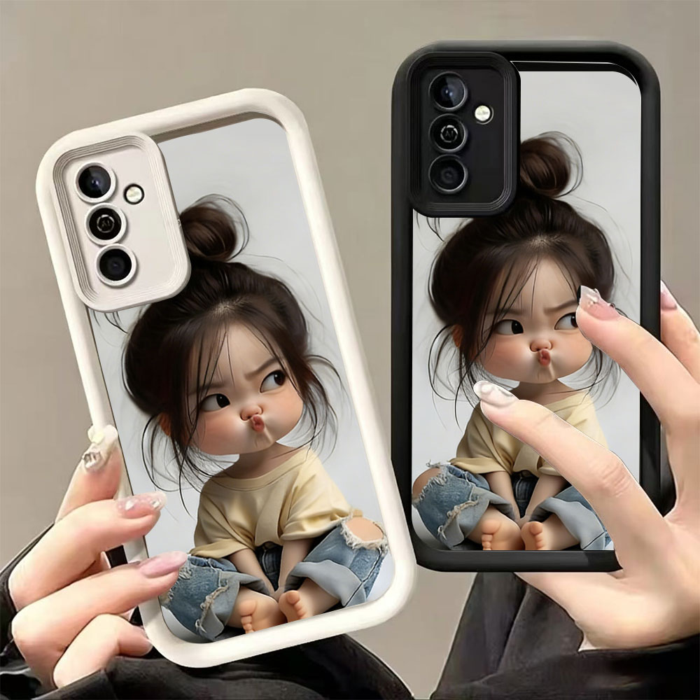 Meatball Head Girl Silicone Sh - Phone Cases For Samsung S21 5G ulasan dan harga