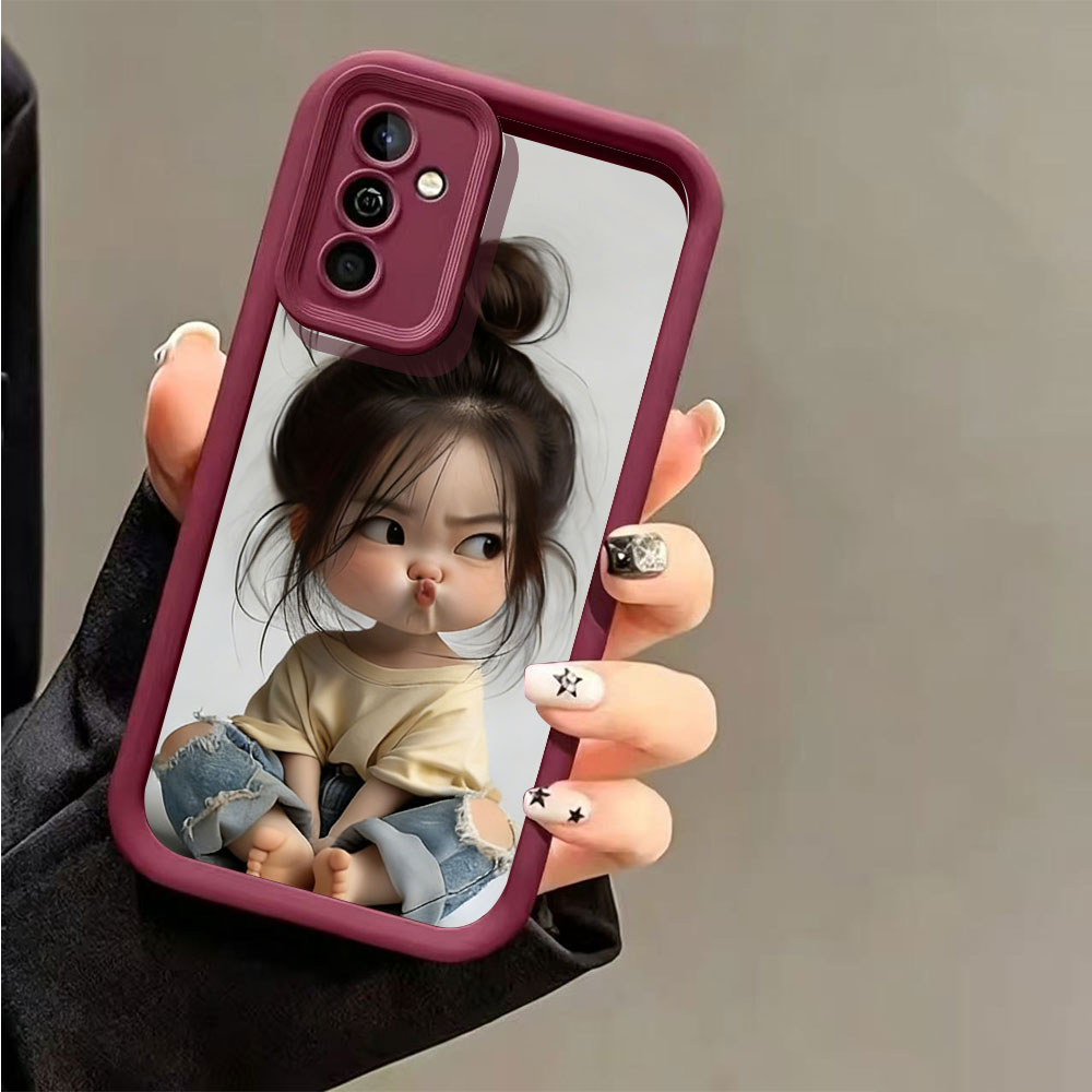 Meatball Head Girl Silicone Sh - Phone Cases For Samsung S21 5G ulasan dan harga
