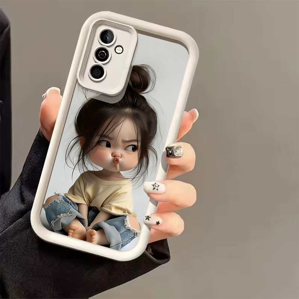 Meatball Head Girl Silicone Sh - Phone Cases For Samsung S21 5G ulasan dan harga