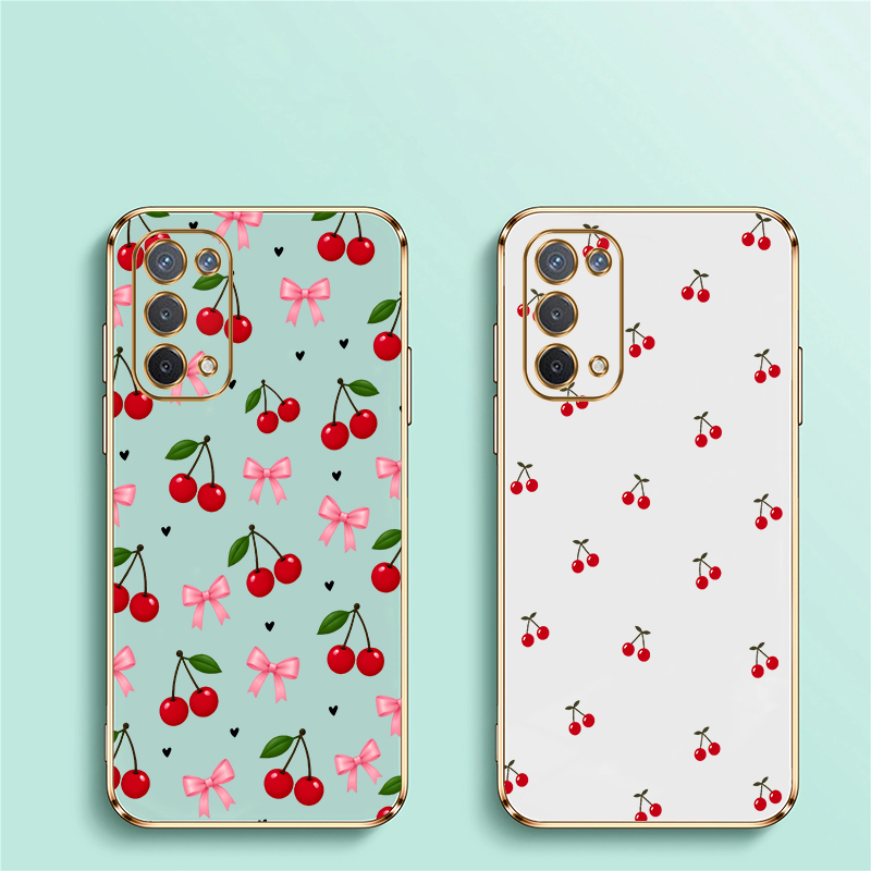 Cute Red Cherry Bow Phone Case - Phone Cases Oppo ulasan dan harga