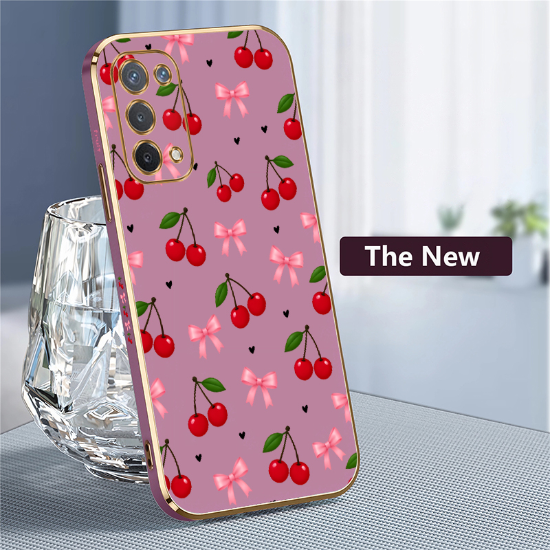 Cute Red Cherry Bow Phone Case - Phone Cases Oppo ulasan dan harga