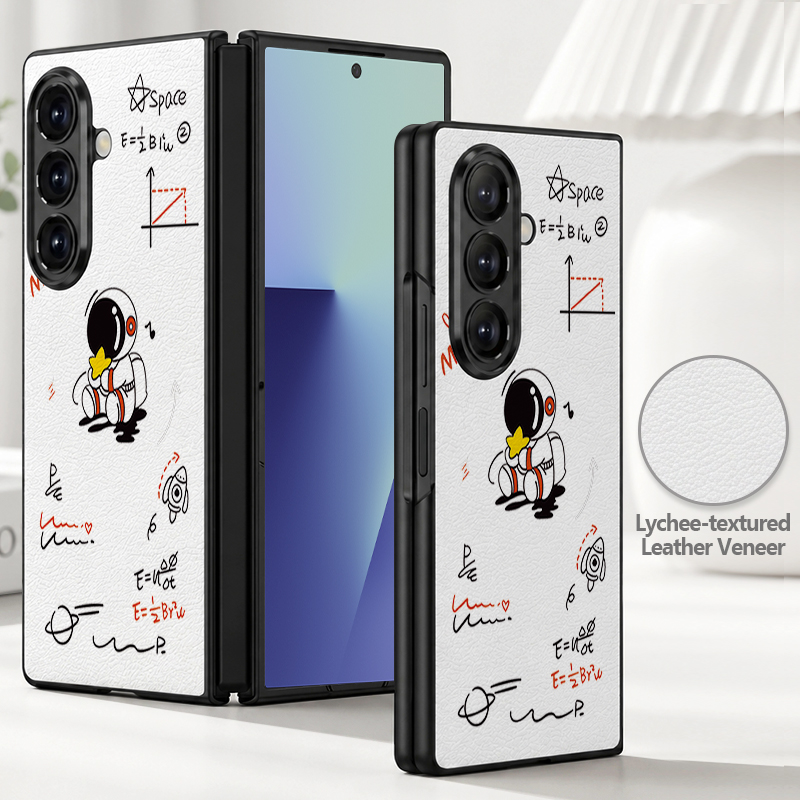 Cartoon Astronaut Printed PU L - Phone Cases Leather ulasan dan harga