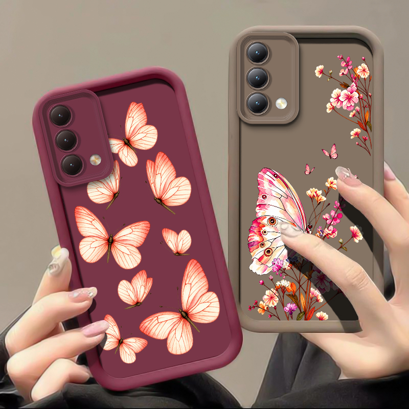 Printed Butterfly Flower Phone - Phone Cases Oppo ulasan dan harga