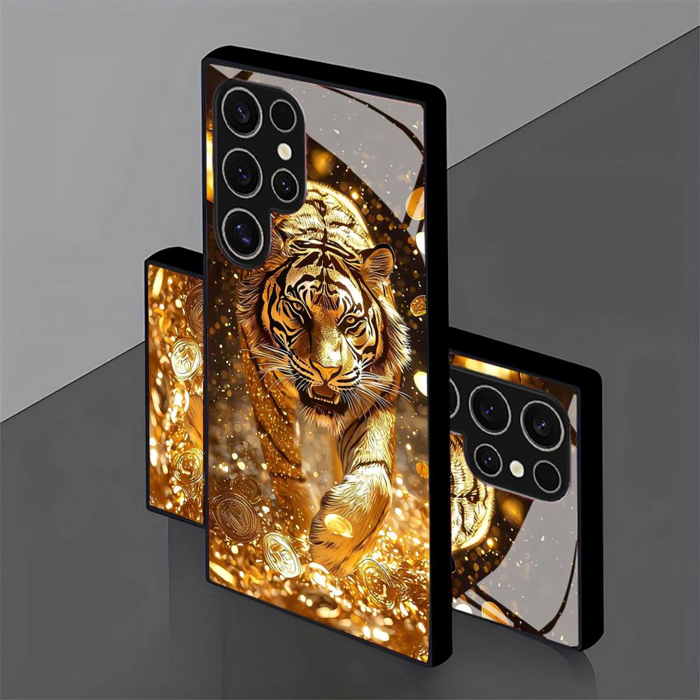 Tiger pattern glass Phone Case - Phone Cases For Samsung S21 5G ulasan dan harga