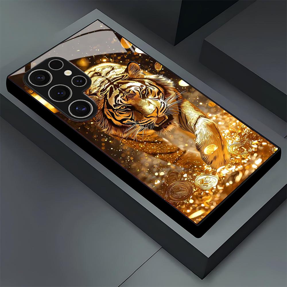 Tiger pattern glass Phone Case - Phone Cases For Samsung S21 5G ulasan dan harga